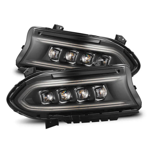 AlphaRex 15-23 Dodge Charger NOVA-Series LED Projector Headlights Black OffRoadUSA.com