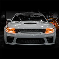 AlphaRex 15-23 Dodge Charger NOVA-Series LED Projector Headlights Black OffRoadUSA.com