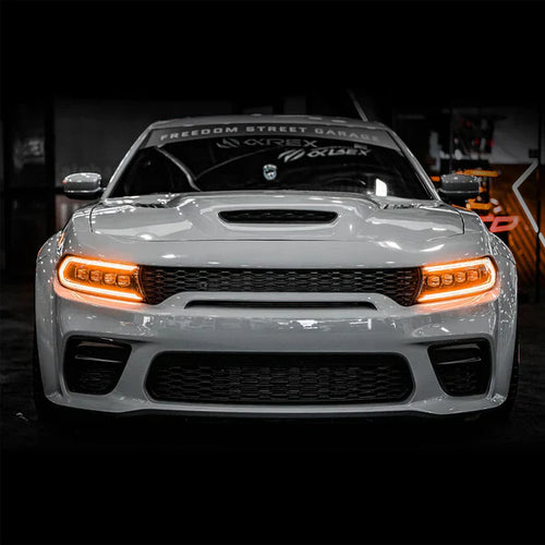 AlphaRex 15-23 Dodge Charger NOVA-Series LED Projector Headlights Black OffRoadUSA.com