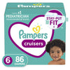 Pampers Cruisers Active Fit Taped Diapers Size 6, 86 Count EasyOptionXY LLC