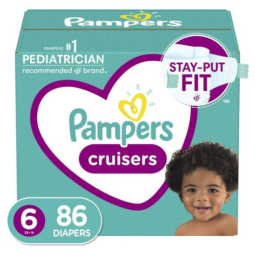 Pampers Cruisers Active Fit Taped Diapers Size 6, 86 Count EasyOptionXY LLC