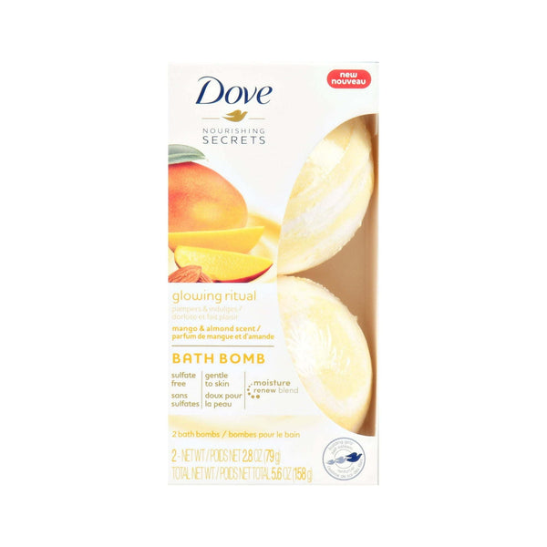 Dove Nourishing Secrets Bath Bomb Set Mango and Almond 2.8 oz, 2 ct EasyOptionXY LLC
