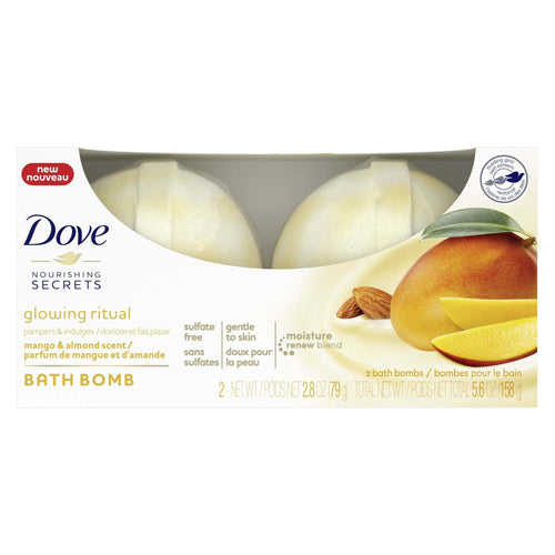 Dove Nourishing Secrets Bath Bomb Set Mango and Almond 2.8 oz, 2 ct EasyOptionXY LLC