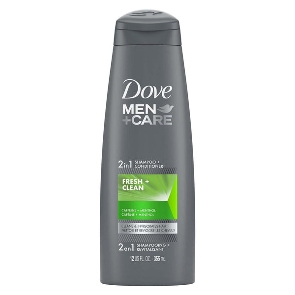 Dove Men+Care Fortifying 2-in-1 Shampoo and Conditioner Fresh & Clean with Caffeine, 12 oz EasyOptionXY LLC