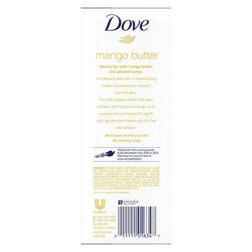 Dove Purely Pampering Beauty Bar with Mango Butter 3.75 oz 6 bars EasyOptionXY LLC