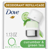 Dove 0% Aluminum Women's Deodorant Refill, Cucumber and Green Tea, 1.13 oz EasyOptionXY LLC