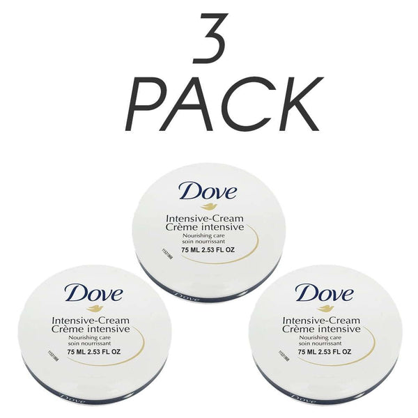 Dove Rich Nourishing Cream Natural Nourishing and Moisturizing. Rich, Creamy Formula. For All Skin Types. 2.53 Fl.Oz. Pack of 3 EasyOptionXY LLC