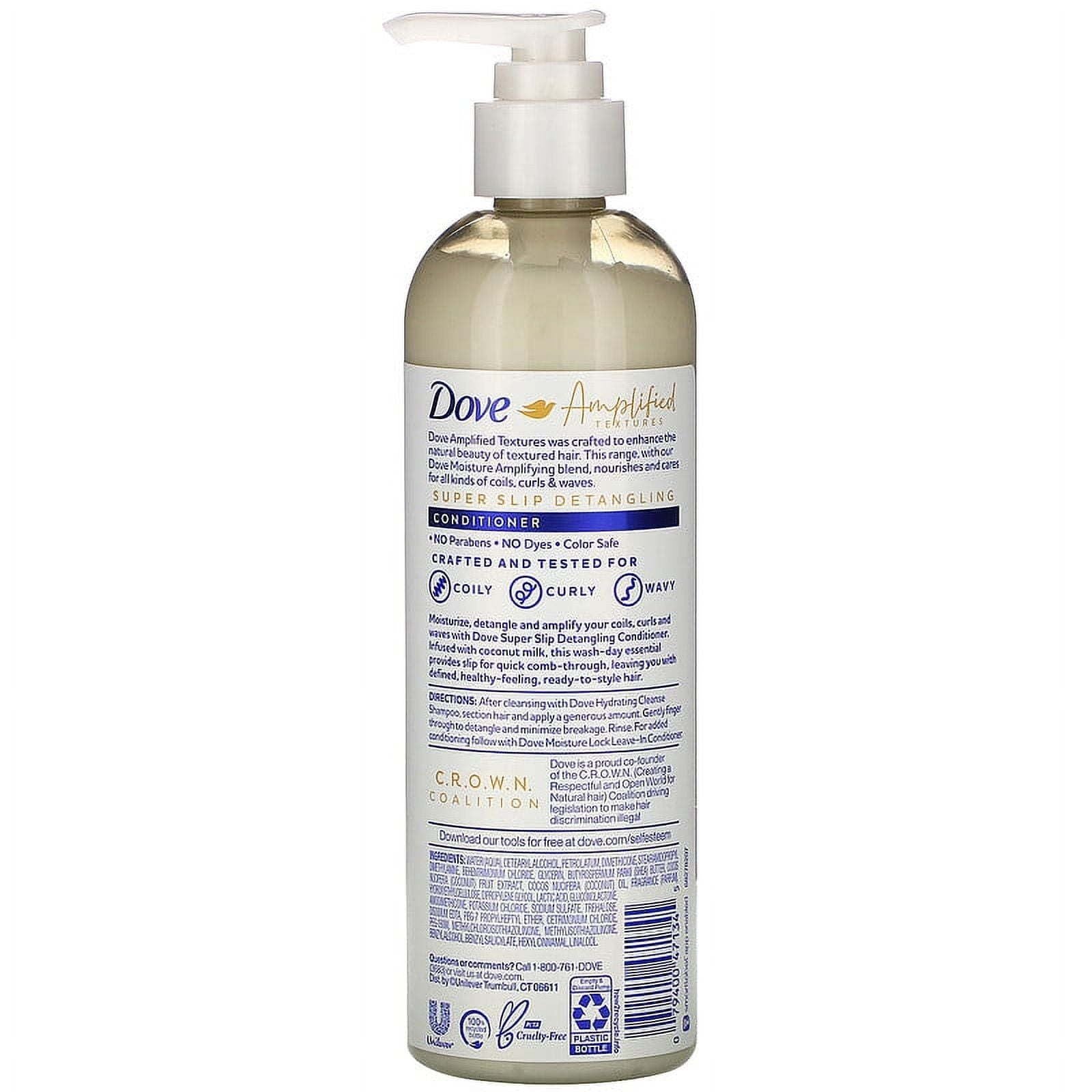 Dove, Amplified Textures, Super Slip Detangling Conditioner, 11.5 fl oz (340 ml) EasyOptionXY LLC