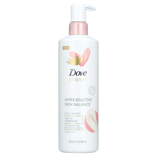 Dove Body Love Hyper Reactive Skin Balance Daily Use Women's Body Wash, Fragrance Free, 17.5 fl oz EasyOptionXY LLC