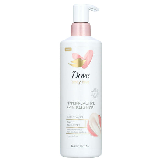 Dove Body Love Hyper Reactive Skin Balance Daily Use Women's Body Wash, Fragrance Free, 17.5 fl oz EasyOptionXY LLC
