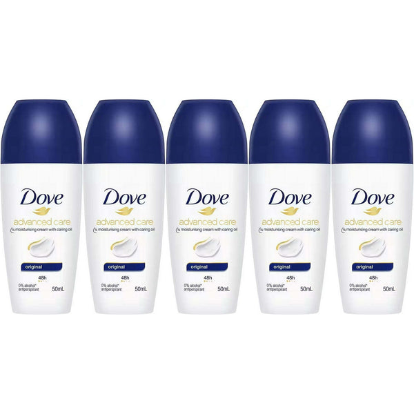 Dove Original Anti-Perspirant Roll-On, 50 Ml / 1.7 Ounce (Pack of 5) EasyOptionXY LLC