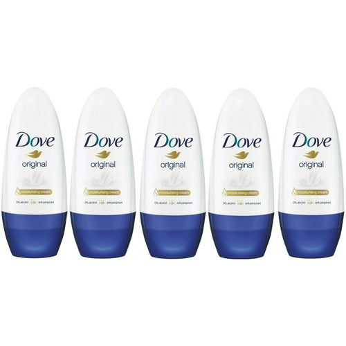 Dove Original Anti-Perspirant Roll-On, 50 Ml / 1.7 Ounce (Pack of 5) EasyOptionXY LLC