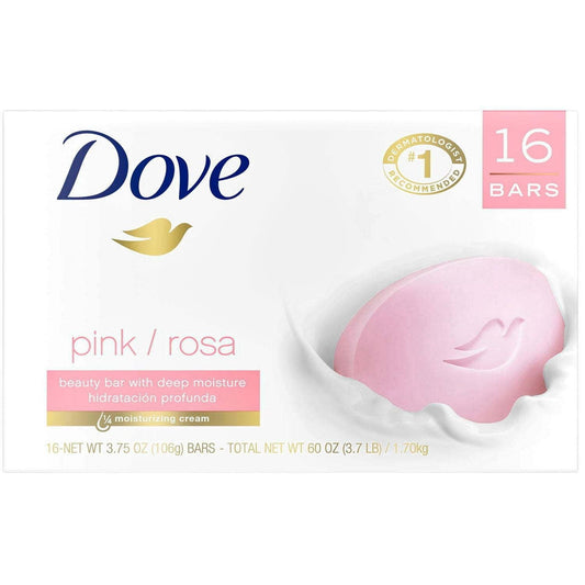Dove Beauty Bar Soap, Pink (3.75 oz., 16 ct.) EasyOptionXY LLC