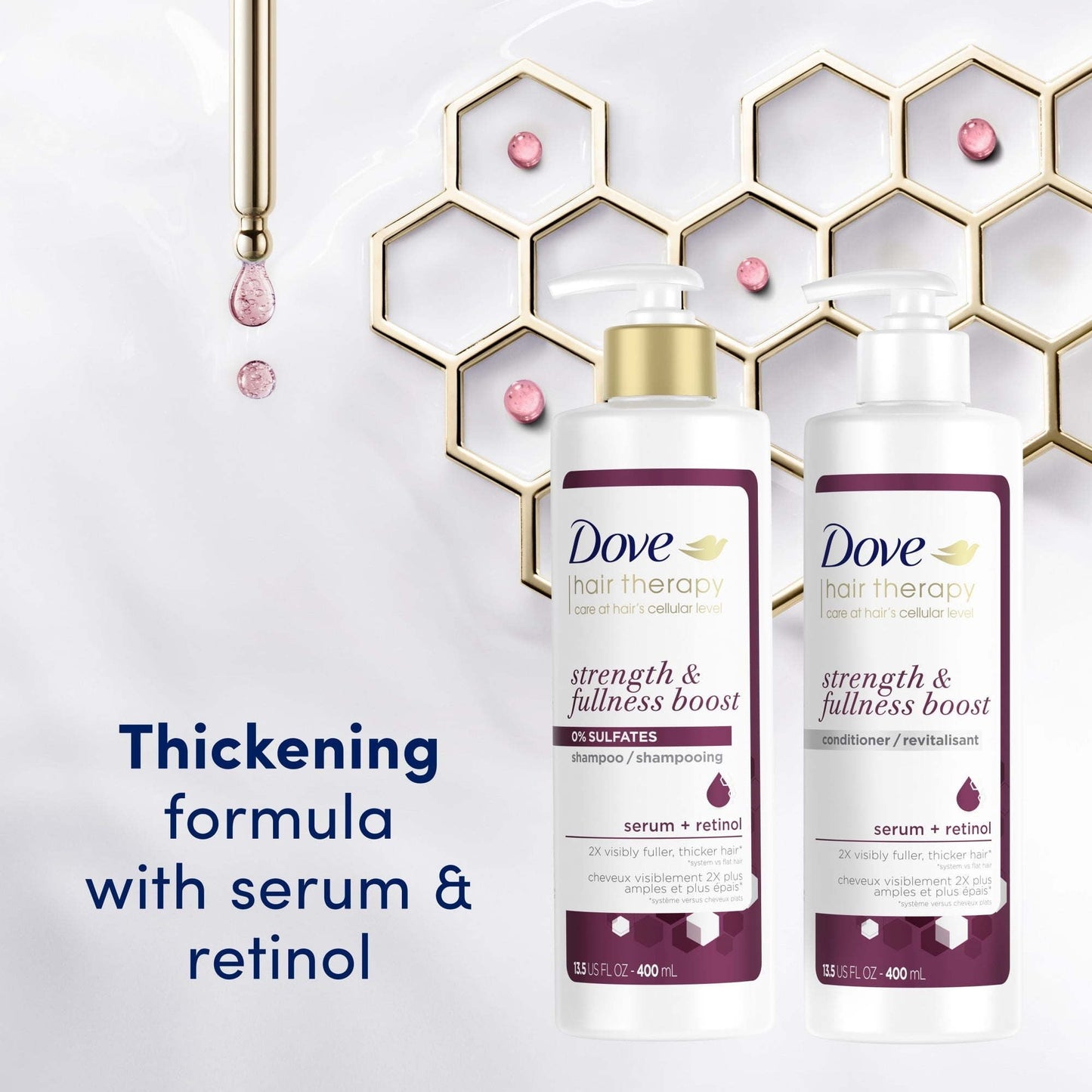 Dove Hair Therapy Strength & Fullness Boost Conditioner 13.5 fl oz EasyOptionXY LLC