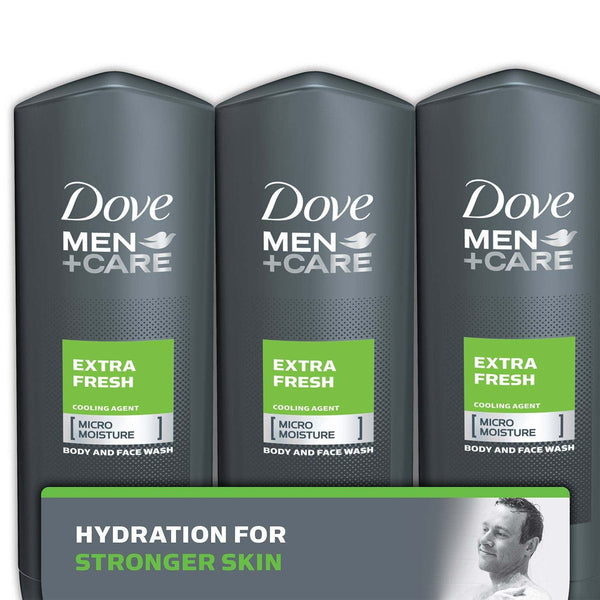 Dove Men+Care Body and Face Wash, Extra Fresh (18 Ounce, 3 Pack) EasyOptionXY LLC