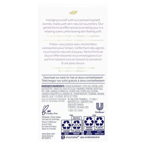 Dove Nourishing Secrets Bath Bomb Set Lavender and Chamomile 2.8 oz, 2 ct EasyOptionXY LLC