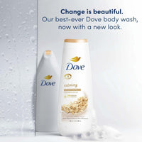 Dove Calming Long Lasting Gentle Women's Body Wash All Skin Type, Oatmeal and Rice Milk, 20 fl oz EasyOptionXY LLC