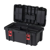 Hyper Tough 22-inch Toolbox, Plastic Tool and Hardware Storage, Black EasyOptionXY LLC