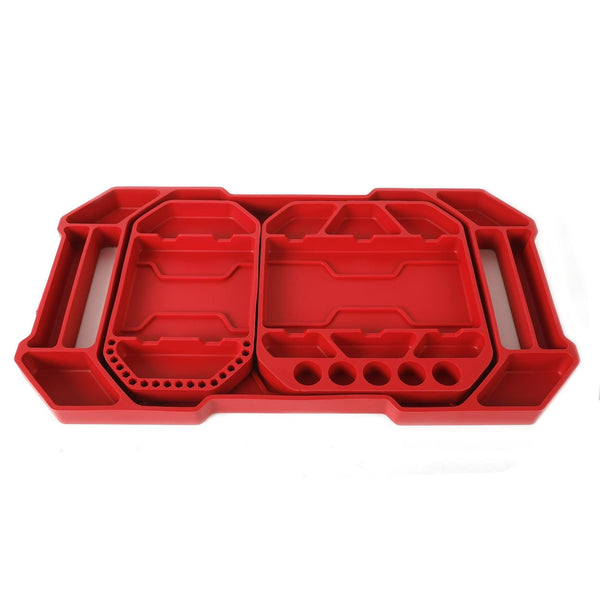 Hyper Tough 3-Piece Silicone Tool Organizer Tray, Flexible, Red, Automotive Use, New EasyOptionXY LLC