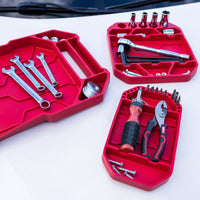 Hyper Tough 3-Piece Silicone Tool Organizer Tray, Flexible, Red, Automotive Use, New EasyOptionXY LLC