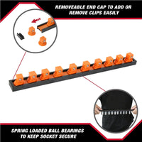 Hyper Tough 1/2-inch Drive Socket Holder for Standard and Deep Socket Organizer, Model 5817 EasyOptionXY LLC