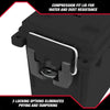 Hyper Tough Locking and Stacking Utility and Tool Box, Black Organization box EasyOptionXY LLC