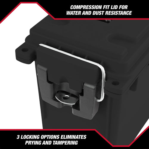 Hyper Tough Locking and Stacking Utility and Tool Box, Black Organization box EasyOptionXY LLC