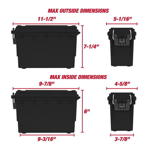 Hyper Tough Locking and Stacking Utility and Tool Box, Black Organization box EasyOptionXY LLC