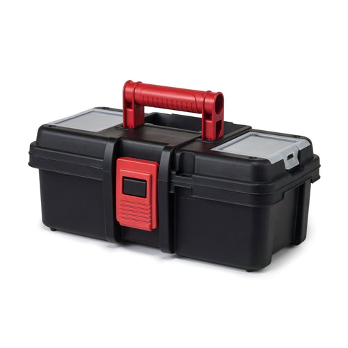 Hyper Tough 13-inch Tool Box, Plastic Tool and Hardware Storage, Black EasyOptionXY LLC