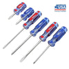 Hyper Tough 6-Piece Phillip and Slotted Screwdriver Set with Acetate Handle, 935G6C EasyOptionXY LLC