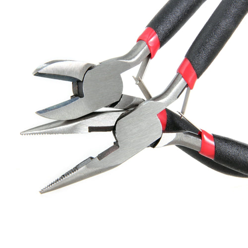 Hyper Tough 2 Piece Mini Long-Nose and Diagonal Pliers Set EasyOptionXY LLC