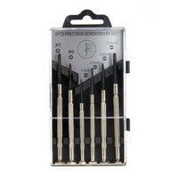 Hyper Tough 6 Piece Precision Philips and Slotted Screwdriver Set TS80037R, Steel EasyOptionXY LLC
