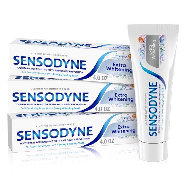 Sensodyne Extra Whitening Sensitive Toothpaste; 4 oz; 3 Pack EasyOptionXY LLC