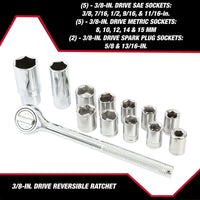 Hyper Tough 51-Piece Auto and Motorcycle Mechanic's Tool Kit, 4376V EasyOptionXY LLC