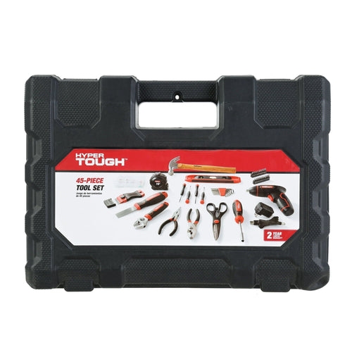 Hyper Tough 45 PC Home Repair Tool Set with Scissors, Hex Keys and More, New Condition EasyOptionXY LLC