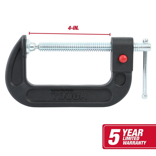 Hyper Tough 4-Inch Push Button Quick Release C-Clamp, 4820V EasyOptionXY LLC