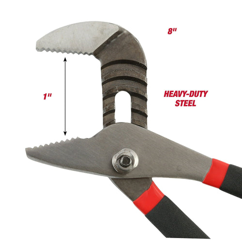 Hyper Tough 2-Piece 8-Inch and 10-Inch Groove Joint Pliers Set, 1279 EasyOptionXY LLC