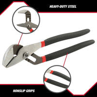 Hyper Tough 2-Piece 8-Inch and 10-Inch Groove Joint Pliers Set, 1279 EasyOptionXY LLC