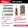 Hyper Tough 70-Piece Socket and Bit Set in Click Fit? Case, 42035CF EasyOptionXY LLC