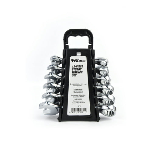 Hyper Tough 12-Piece Stubby Combination Wrench Set EasyOptionXY LLC