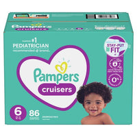 Pampers Cruisers Active Fit Taped Diapers Size 6, 86 Count EasyOptionXY LLC
