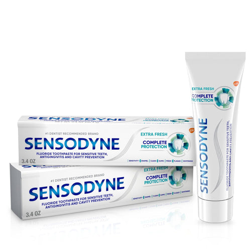 Sensodyne Complete Protection Sensitive Toothpaste; Extra Fresh; 3.4 oz; 2 Pack EasyOptionXY LLC