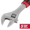 Hyper Tough 12-inch Adjustable Wrench with Ergonomic Soft Grip, Red 5371V EasyOptionXY LLC