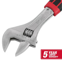 Hyper Tough 12-inch Adjustable Wrench with Ergonomic Soft Grip, Red 5371V EasyOptionXY LLC