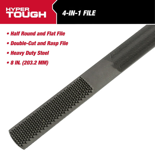 Hyper Tough 4-in-1 Multi-Functional Steel File, 2201 EasyOptionXY LLC