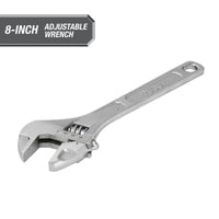 Hyper Tough 8-inch Adjustable Wrench, Steel Construction, Model 43180 EasyOptionXY LLC