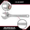 Hyper Tough 8-inch Adjustable Wrench, Steel Construction, Model 43180 EasyOptionXY LLC