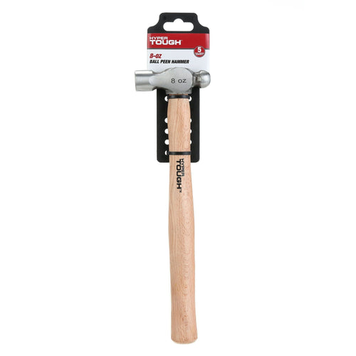 Hyper Tough 8 Ounce Ball Peen Wood Handled Hammer 4C25252D EasyOptionXY LLC