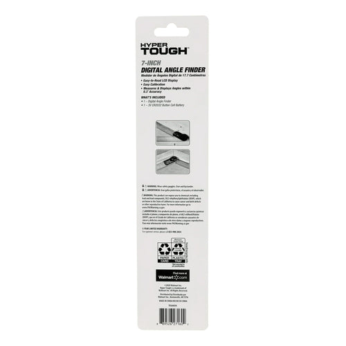 Hyper Tough 7-inch Metal Digital Angle Finder TR36005N , Silver and Black EasyOptionXY LLC