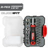 Hyper Tough 30 Piece Screwdriver and Bit Set in Click Fit? Case, 42034CF, New EasyOptionXY LLC